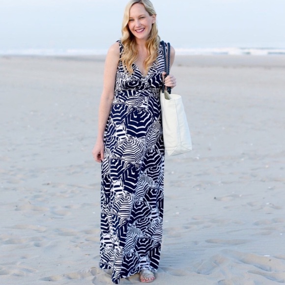 “LILLY PULITZER” Sloan Jersey Maxi Dress in Cabana - Picture 3 of 16